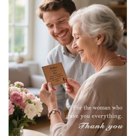 HGDEER Mothers Day Gifts from Son, Gifts for Mom from Son, Mom Christmas Mothers Day Christmas Birthday Gifts Present Jewelry Bracelet Motherday Mothersday