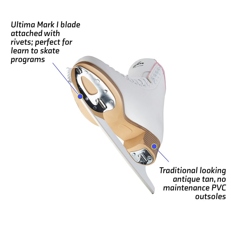 Jackson Classic Pink SoftSkate 380 Womens/Girls Ice Figure Skates -