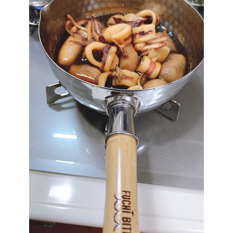 3-Layer Clad Snow Flat Pot, Large, 7.1 inches (18 cm)