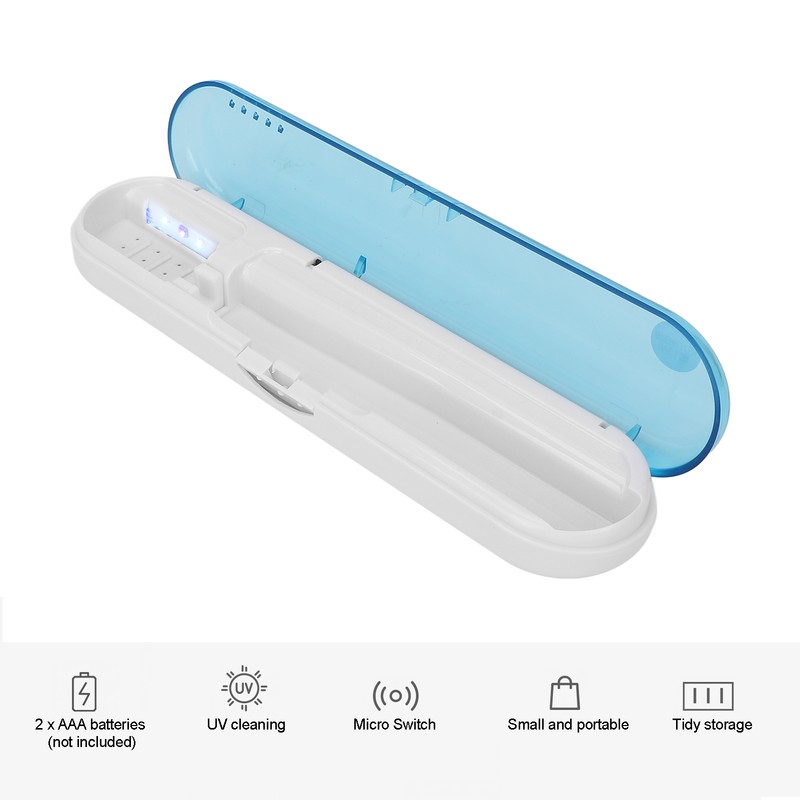 UVC LED Toothbrush Cleaning Box Professional Home Travel Portable Toothbrush