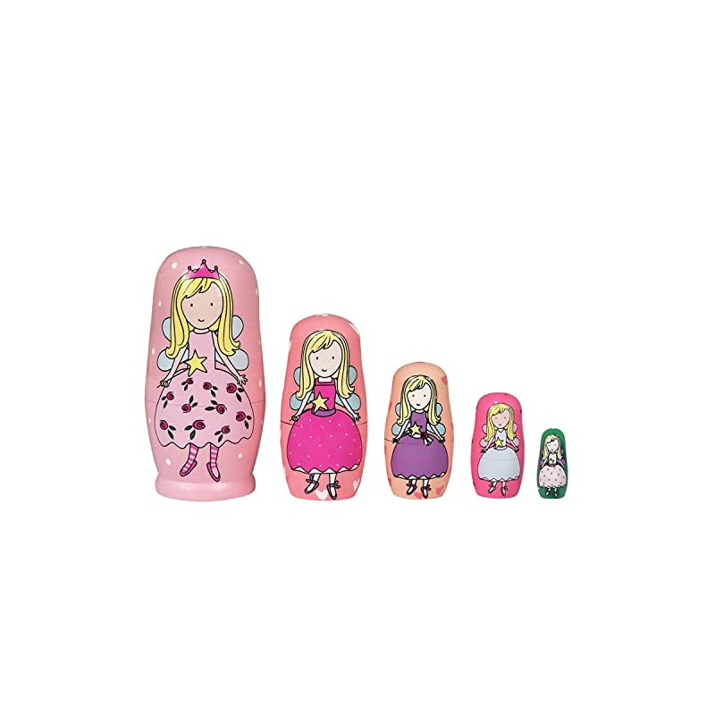 ELUTONG Wooden Nesting Dolls Russian - Angel Russian Matryoshka Nested