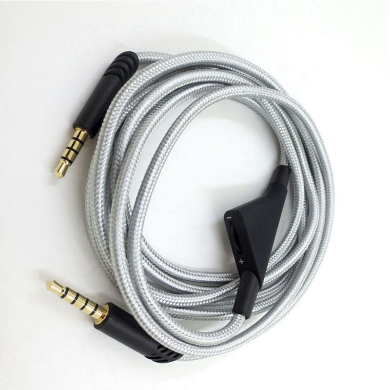 Headphone Cable with Volume Control Adjustable Gaming Headset Cable with
