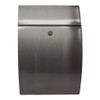 Qualarc WF-0906A Glacial Elliptical Stainless Steel Locking Wall Mount Mailbox,