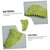 Healvian 1PC Jade Comb Gua Sha Board Natural Jade Massage