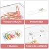 Hair Accessories Organizer for Girls, Clear Hair Bow Tie Clip