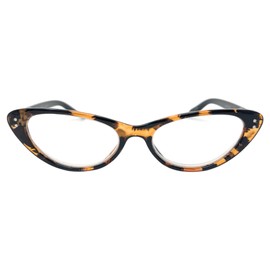 Incredible Bargains The Audrey Vintage Cat-Eye Reading Glasses for Women + 2.75 Tortoise Elegance