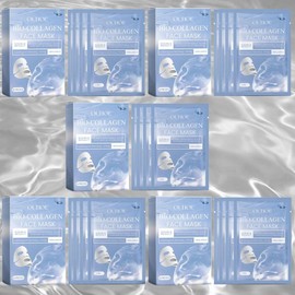 Collagen Facial Mask 20pcs Set – Deeply Moisturizing & Hydrating Facial Skincare, Nourishes and Revitalizes Skin for Women & Men