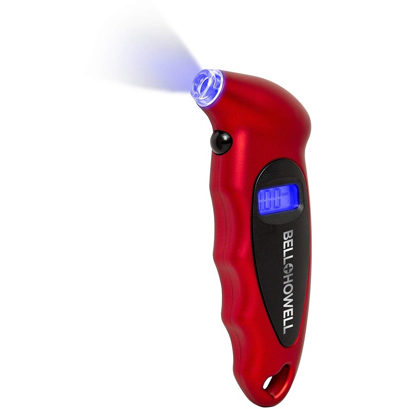 Bell & Howell Digital Tire Pressure Gauge with LCD Display,