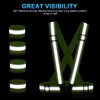 SAWNZC Reflective Vest Running Gear 2Pack, Adjustable Safety Vest Outdoor