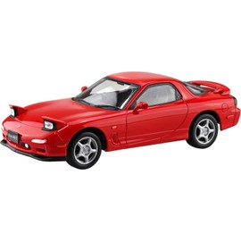 Aoshima Bunka Kyozai 1/32 Raku Plastic Snap Kit No.04-VR Amfini FD3S RX-7 Vintage Red Color Coded Plastic Model