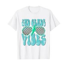 2nd Grade Vibes Cool Sunglasses 2nd Grade Kid Back To School T-Shirt