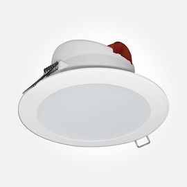 Dimmable LED Downlight White Recessed Ceiling Light CCT Colour Temperature Adjustable 3000K (Warm White) 4000K (Natural Light) 6000K (Cool White) Eco IP44 (5, watts)