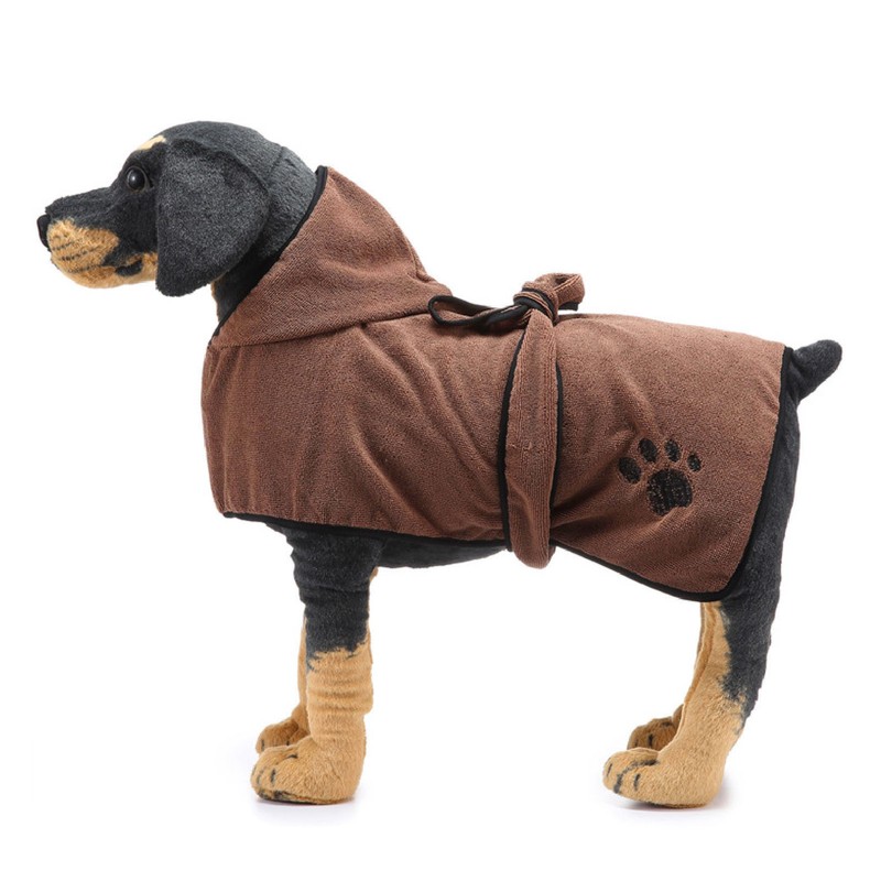 Dog Towel Bathrobe Strong Absorbent Soft Warm Pet Dog Drying