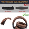 SOULWIT Ear Pads Cushions + Headband Cover, Replacement Kit for