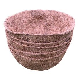 Selections Pack of 5 Round Coco Garden Hanging Basket Planter Liner (30cm)