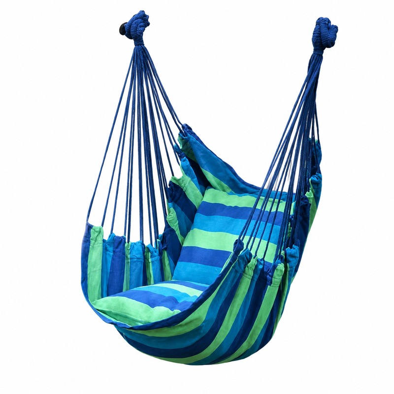Canvas Hammock Chair for Outdoor Relaxation – Thickened Hanging Swing