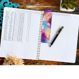 Elan Publishing Company Class Record Book Unstructured. Set it up to Record Grades Your Way! 40 Student Names (Rainbow Gold Marble)