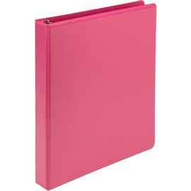 Samsill Plant-Based 1 Inch Durable Round Ring, Made in USA, View Binder, Eco-Friendly, USDA Certified Biobased, Single, Bright Pink