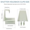 HV Shutter Holdback Clips, Heavy Duty Hurricane Storm Accordion Shutters