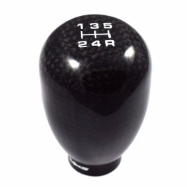 VMS Racing CARBON FIBER SHIFT KNOB 10X1.25 THREADED 5 SPEED MT FOR MAZDA MITSUBISHI NISSAN
