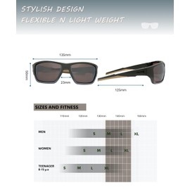 SOL PRO Polarized Riding Sunglasses Foam Padded UV Protection, for Men and Women, Cycling, Golfing, Fishing (Green-Gold)