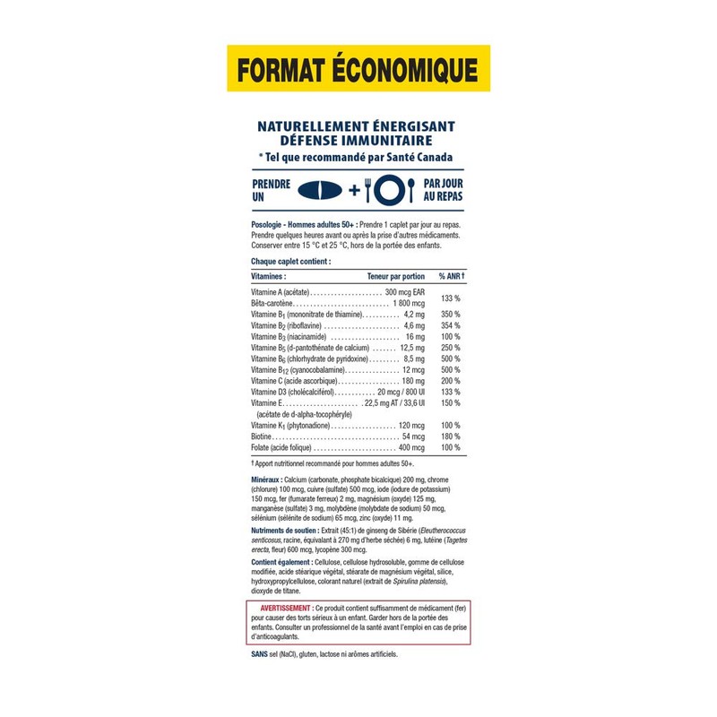 Jamieson 100 percent Complete Multivitamin for Men 50 plus -