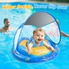 Baby Swimming Float,Anti-Rollover Design Baby Swim Ring,Extra Wide Baby Floaties