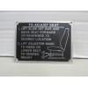 US Military HMMWV Driver Data Plate Seat Adjuster for Highback