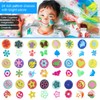 KLYNGTSK 24 PCS EVA Foam Stamper Painting Sponge Shapes Assorted