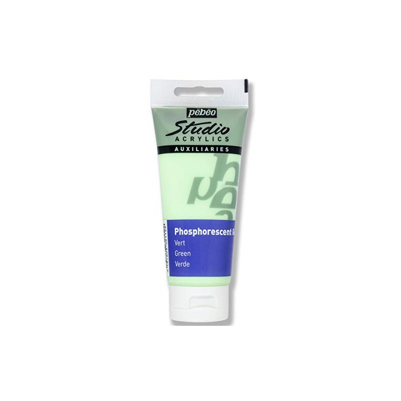 PEBEO Phosphorescent Gel - Green, 100 ml
