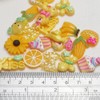 LibiIine 100pcs Mix Lots Flatback Resin Buttons Flat Back Scrapbooking