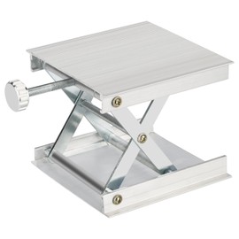 XCD Lab Scissors Jack, Aluminum Alloy Lab Lift Stand Table Laboratory Support Jack Platform, 3.5" x 3.5" Platform, 0.78" - 3.35" Expandable Lift Height Range, Support 5KG Weight