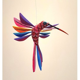 ALKIMIA INC Mexican Alebrije Hummingbird Wood Carving Handcrafted Sculpture (Standard)