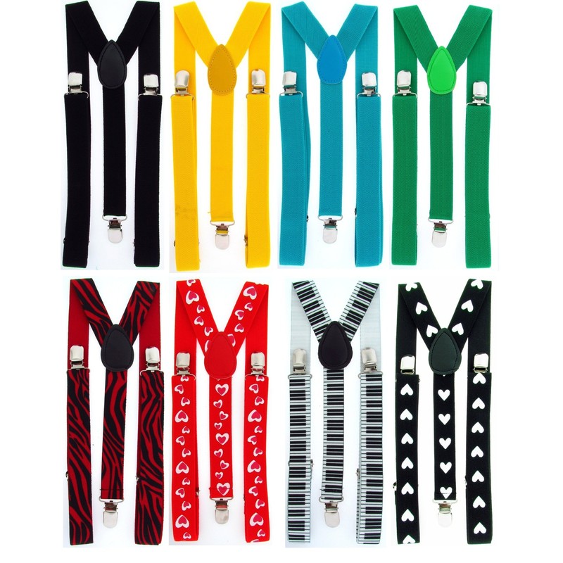 BB Accessories Braces/Suspenders - Plain Colours - Grey