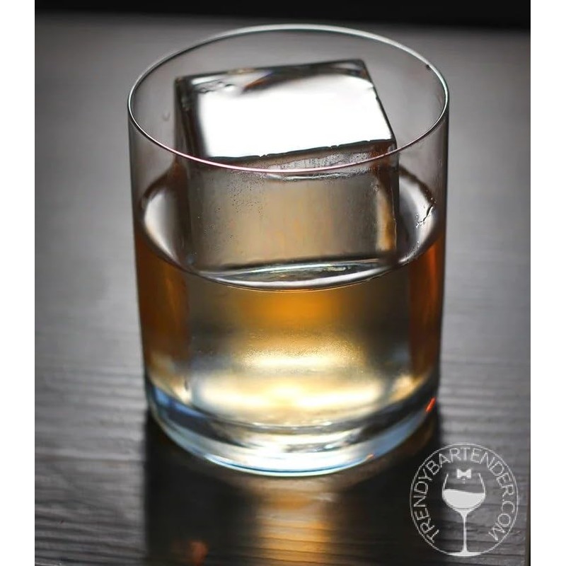 Crystal Clear Square Cube Crystal Ice Maker - Black 4