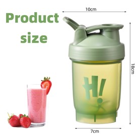 Petsmart tech Petsmart tech Protein Shaker Bottle 500ml with Mixing Ball, Leakproof Flip On Lid, Odourless, Temperature Safe, Dishwasher Safegreen