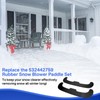 showingo 532442759 Snow Blower Auger Blade Set (2 Pack) -Rubber
