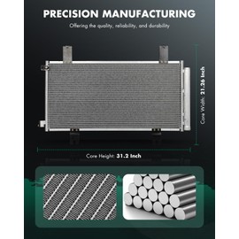 SCITOO Air Conditioning A/C Condenser for 2023 for Acura for Integra 1.5L 2023 for Honda for Accord 1.5L 2022-2023 for Honda for Civic 1.5L 2022-2023 for Honda for Civic 2.0L; OE 30220