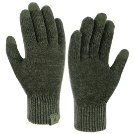 Bequemer Laden Womens Winter Warm Touch Screen Gloves Chenille Elastic Cuffs Knit Gloves for Women Cold Weather Gifts