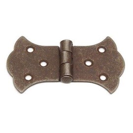 Van Dyke's Restorers Marella Iron Butterfly Hinge, 2", Antique Rust