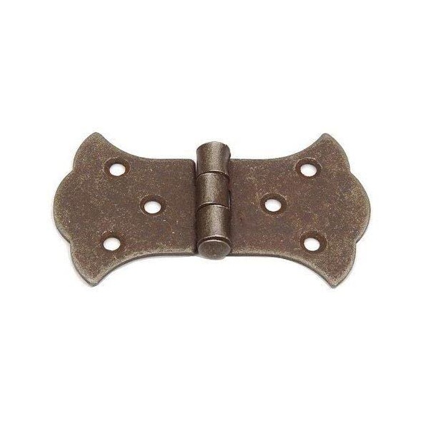 Van Dyke's Restorers Marella Iron Butterfly Hinge, 2", Antique Rust
