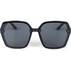 styleBREAKER 09020140 Women's Butterfly Sunglasses with Large Rectangular Polycarbonate Lenses