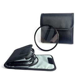 LvYiLinggg Filter Case, 3.2 inches (82 mm), 3.2 inches (82 mm), Filter Pouch, Compatible with Filters Diameters, Foldable, Maintenance, Storage, Management, Waterproof, Dustproof, Portable