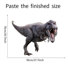 Kiddale Tyrannosaurus Rex Giant Wall Stickers,Peel and Stick Removable Dinosaur Wall Decals for Kids Boys Girls Adult Bedroom Living Room