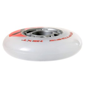 Kryptonics Unisex Adult 72608 Next Race Inline Wheels (Replacement Rollers) Suitable for All Standard Inline Brands, Pack of 4 (Clear/Multicoloured, 90 mm