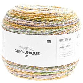 Rico Chic Unique Dk Bobbel Gradient Wool for Knitting or Crocheting (10 forest)