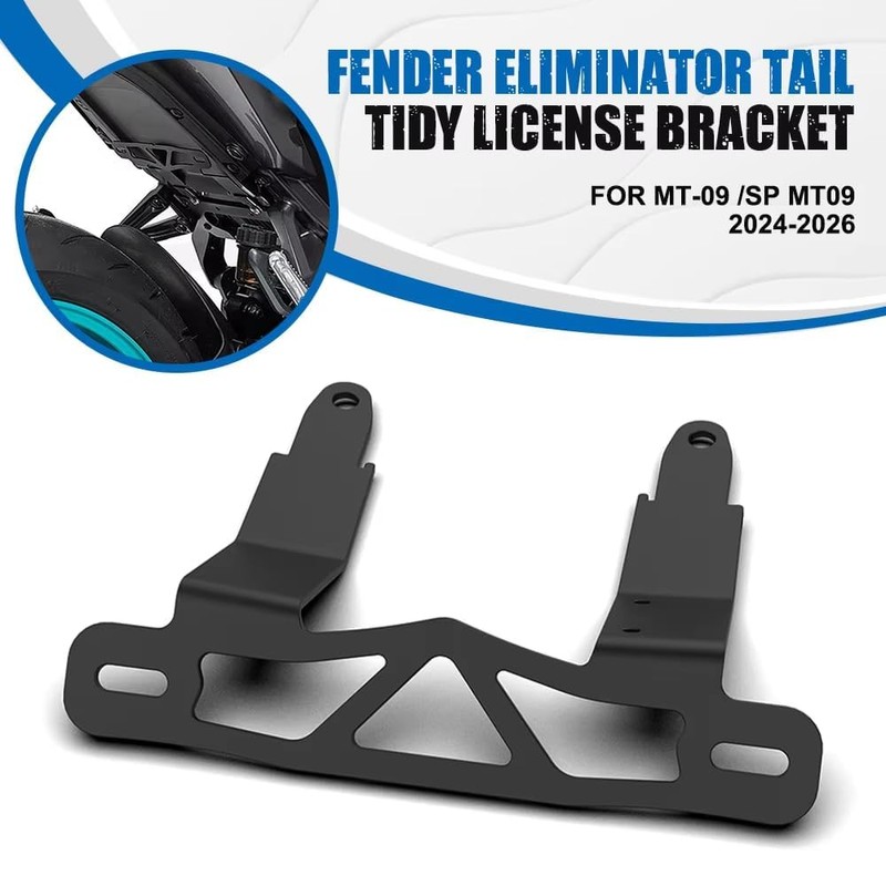 MT-09丨MT-09 SP 2024-2026 Low-Mount License Plate Bracket