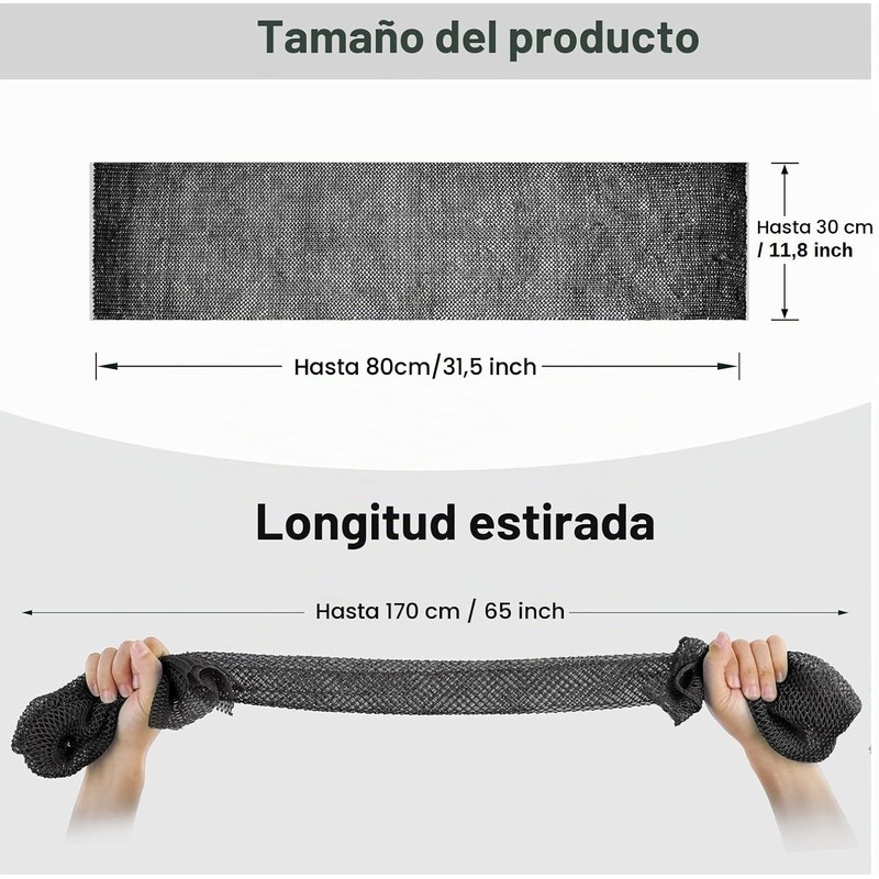 Esponja de Red Africana Auténtica y Exfoliante Corporal de 170