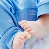 Organic Cotton Summer Short Sleeve Crossover Sleepsuit - Tiny Whales