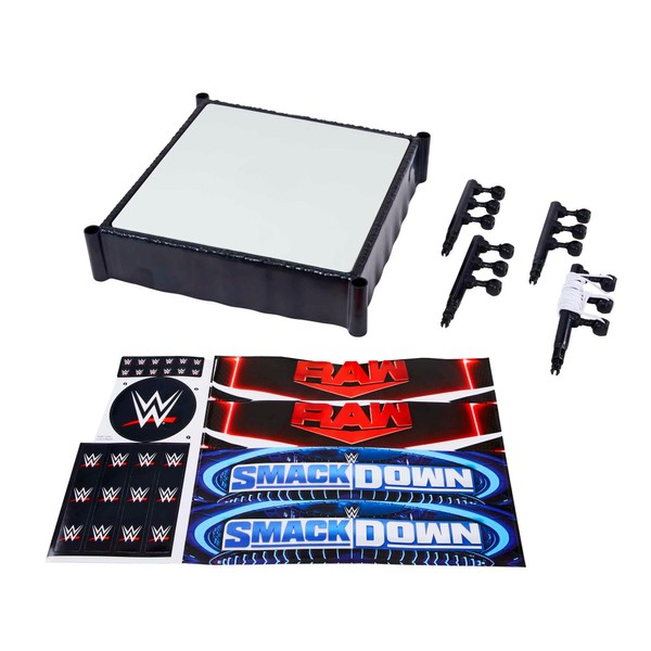 Mattel WWE Superstar Ring, 14 inches with Spring-Loaded Mat, 4